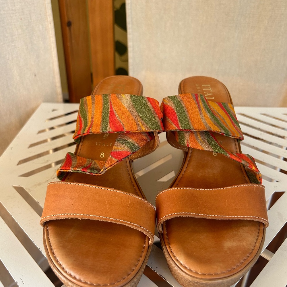 Italian shoe maker Espadrille Wedge